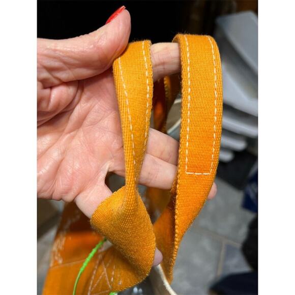 Hermès Bora Bora Orange Canvas Tote Bag Cheval Spree Print - Picture 6 of 16